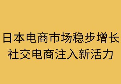 日本电商市场稳步增长,社交电商注入新活力