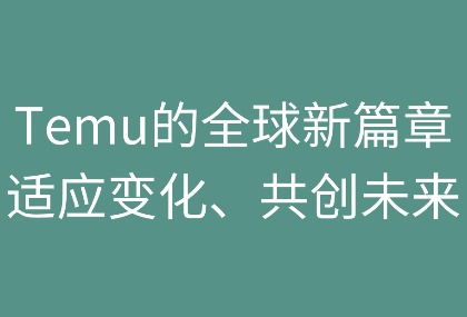 Temu的全球新篇章:适应变化,共创未来