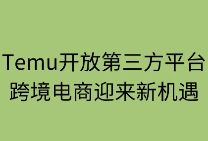 Temu开放第三方平台:跨境电商迎来新机遇