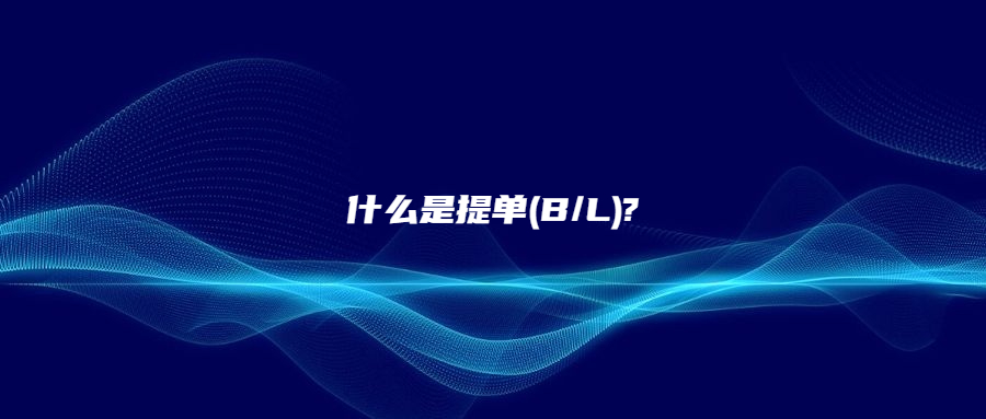 什么是提单(B/L)?