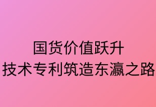 国货价值跃升：技术专利筑造东瀛之路