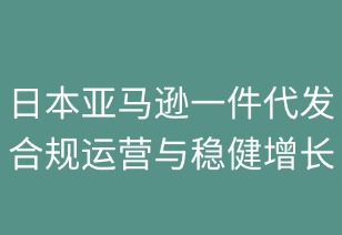 日本亚马逊一件代发：合规运营与稳健成长指南