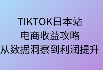 TikTok日本站电商收益攻略