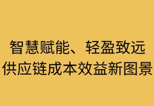 智慧赋能，轻盈致远：供应链成本效益新图景