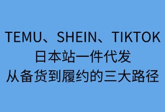 TEMU、SHEIN、TikTok日本站一件代发的不同