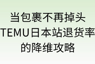 如何降低TEMU日本站的退货率