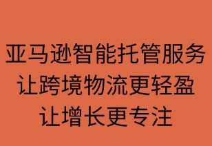 亚马逊智能托管：让跨境物流更轻盈，让增长更专注