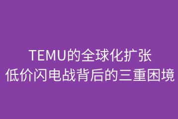 TEMU的全球化扩张面临的挑战
