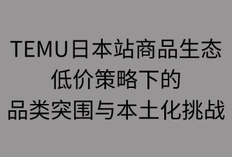 TEMU日本站 主要商品类型